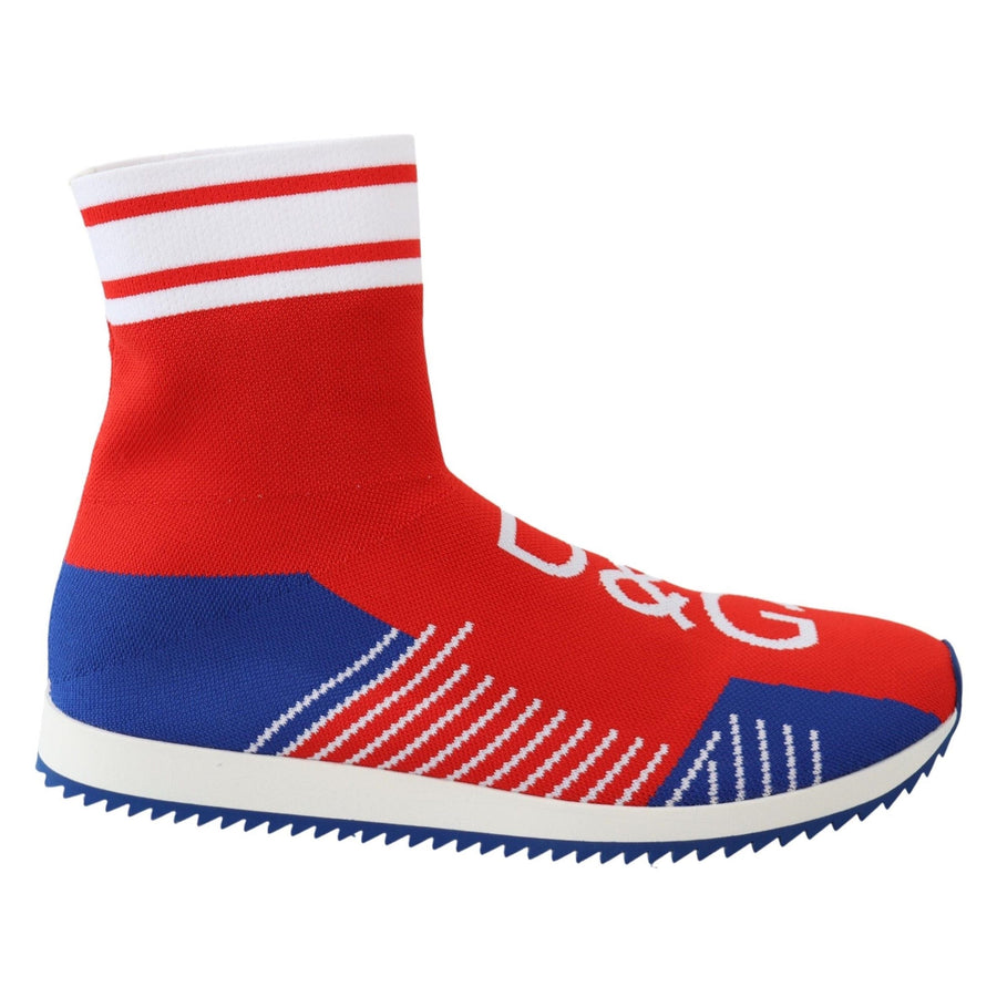 Dolce & Gabbana Sorrento men's red sock sneakers - front view