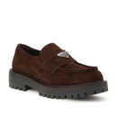 Prada Suede Brown Loafers