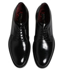 Dolce & Gabbana Black Leather Lace Up Formal Derby Shoes