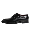Dolce & Gabbana Black Leather Lace Up Formal Derby Shoes