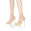 Aquazzura Aquazzurra Bellissima Woven Raffia Stiletto Sandals