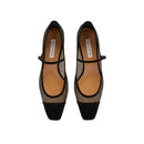 Aquazzura Mayor Crystals Mesh Pumps 35