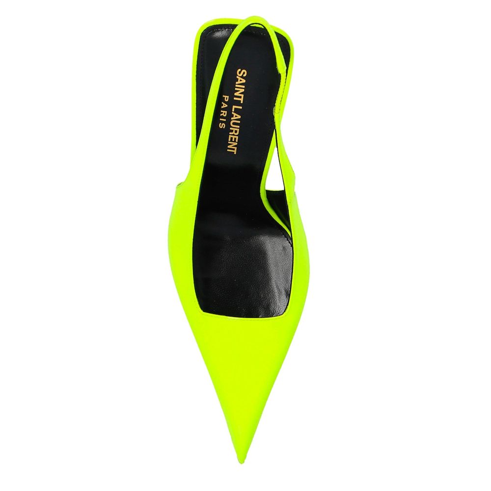 Saint Laurent Neon Kiss 105 Slingback Pumps