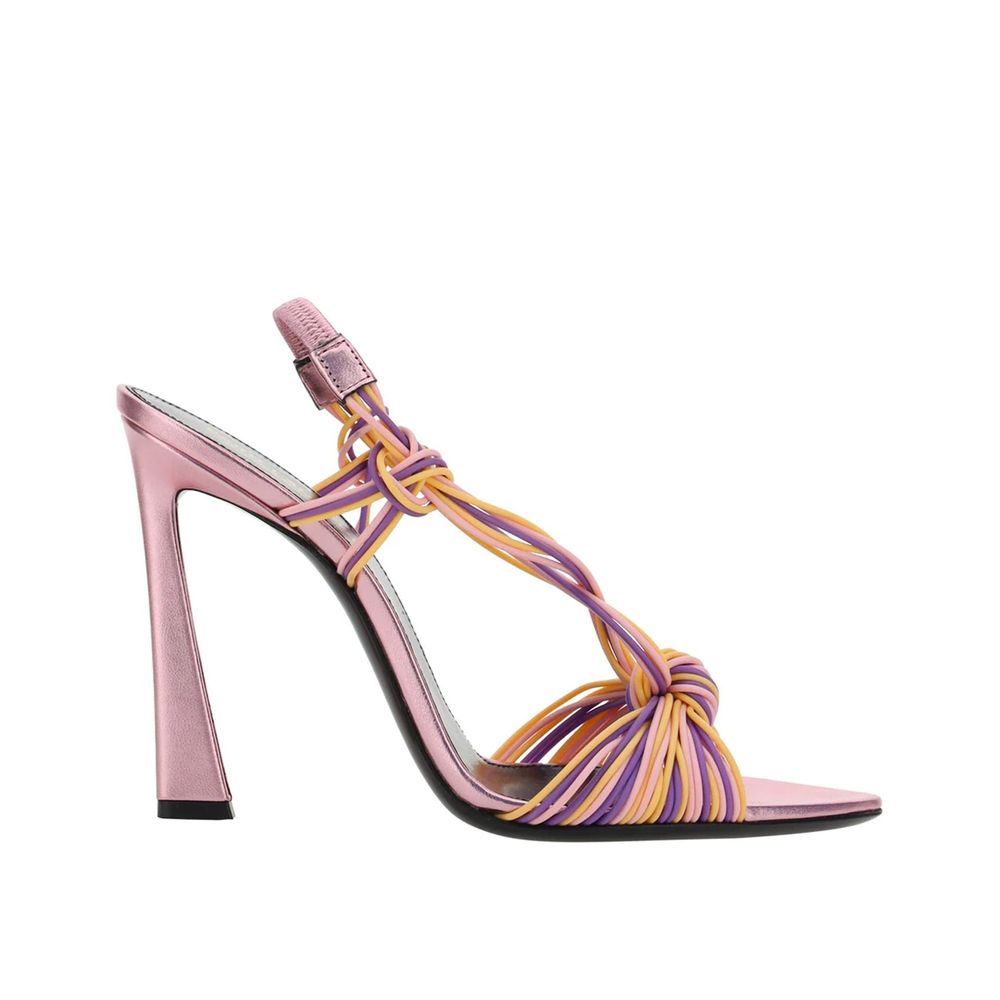 Saint Laurent Pink Pool 105 Heel Sandals