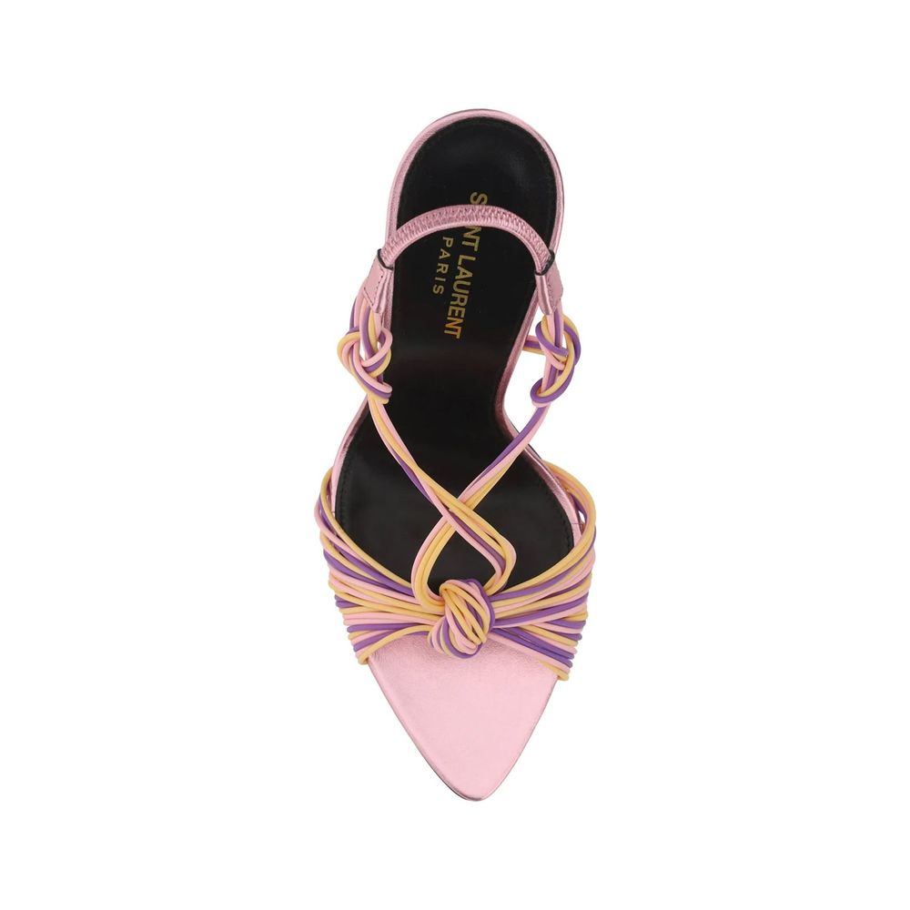 Saint Laurent Pink Pool 105 Heel Sandals