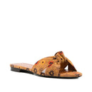 Saint Laurent Bianca Knotted Suede Slides