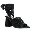 Miu Miu Macrame Black Sandals