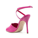 Manolo Blahnik Hourani 105 Patent Pink Sandals