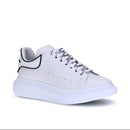 Alexander McQueen White on White Leather Men’s Sneakers