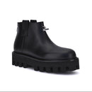 Alexander McQueen Black Platform Ankle Boots