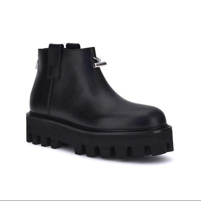 Alexander McQueen Black Platform Ankle Boots