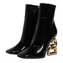 Dolce & Gabbana Black Jackie Leather Mid Calf Boots