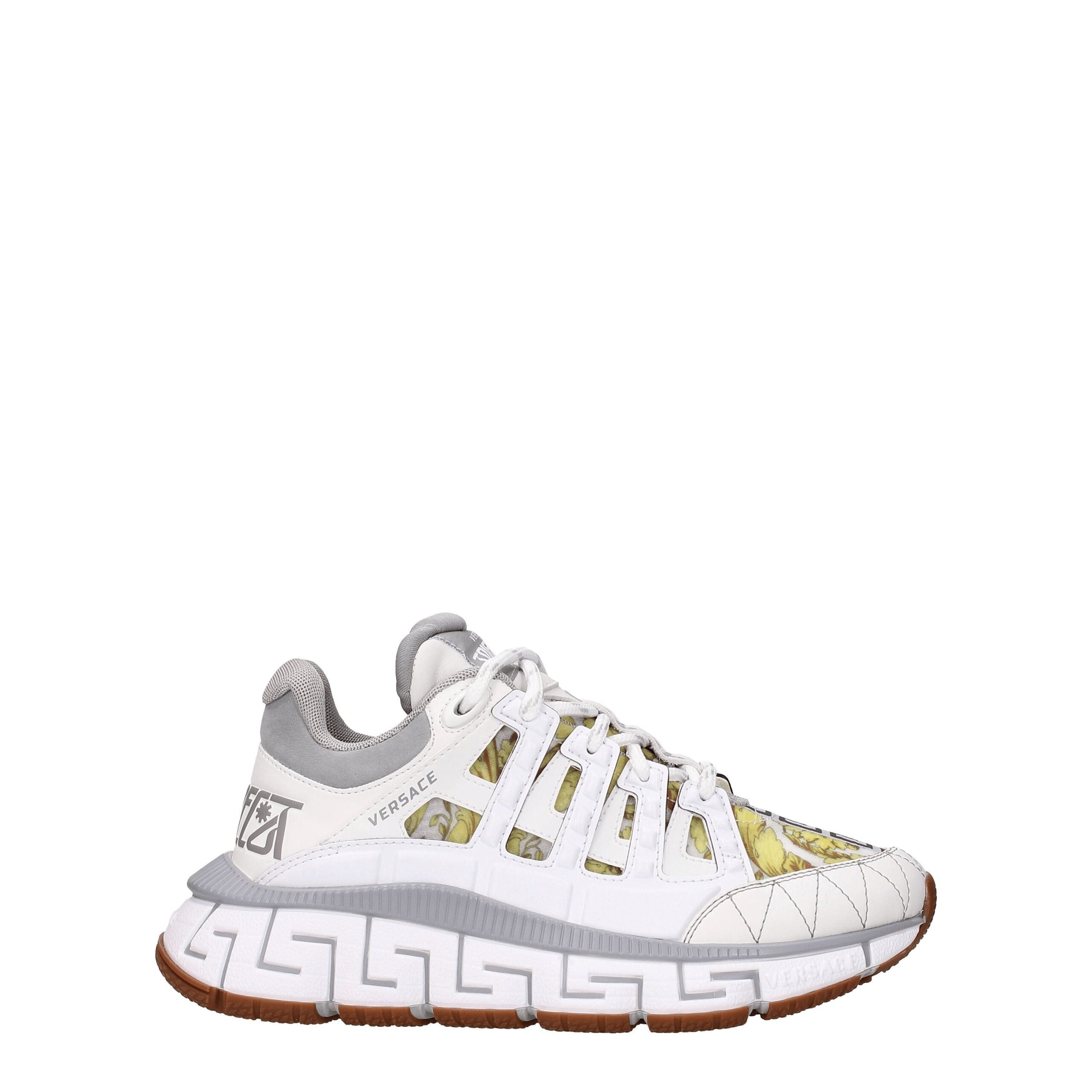Versace White Leather Greca Women's Sneakers