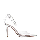 Amina Muaddi Transparent Pvc Sandal