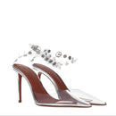 Amina Muaddi Transparent Pvc Sandal