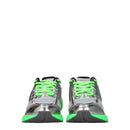 Givenchy Gray & Green Fabric Sneakers