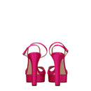 Casadei Pink Satin Pin Up Sandal