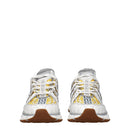 Versace White & Gold Greca Sneakers