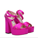 Jimmy Choo Pink Satin Sandal