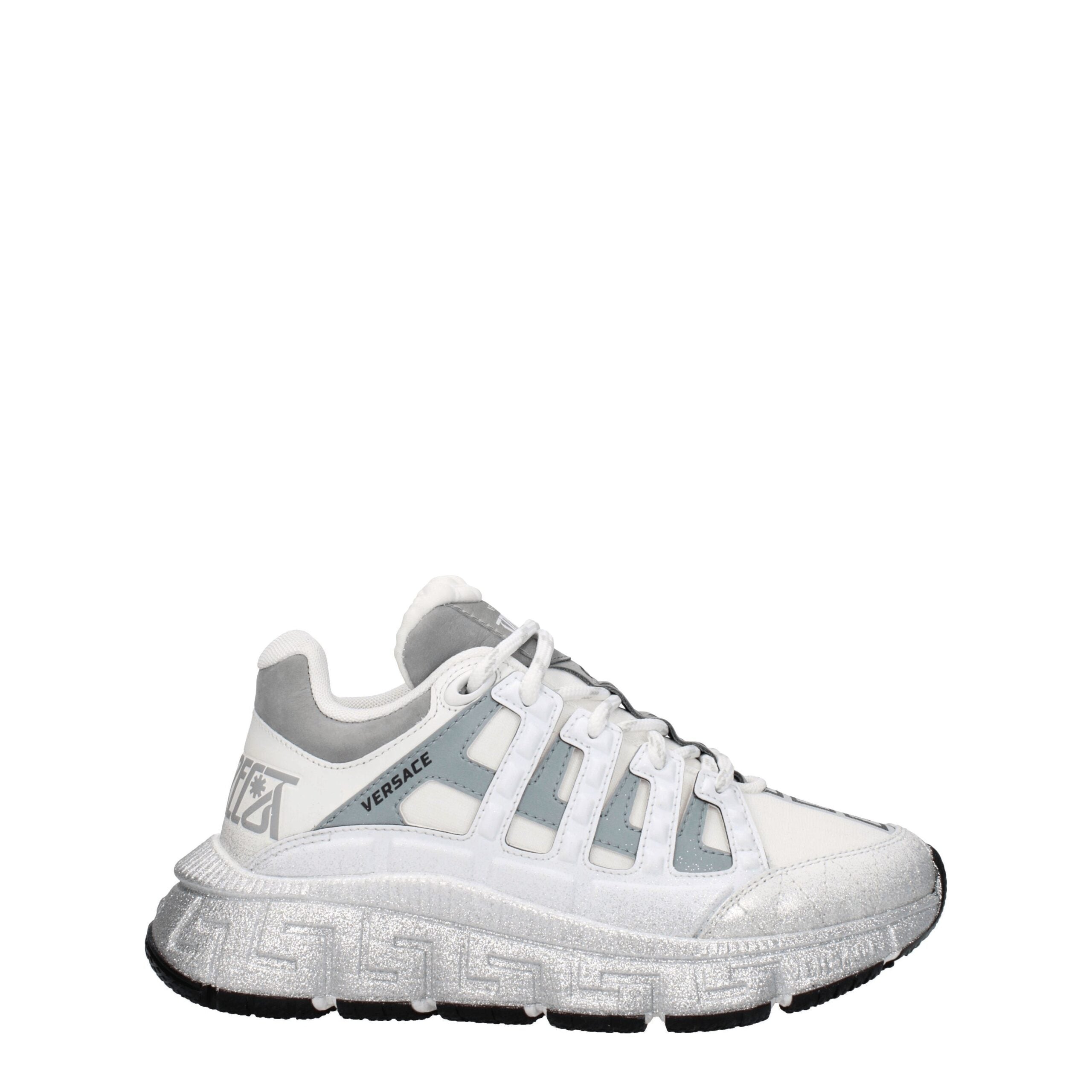 Versace White Greca Sneakers