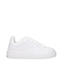 Burberry White Leather Women's Sneakers