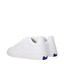 Burberry White Leather Women's Sneakers