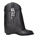 Givenchy Black Leather Ankle