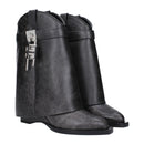 Givenchy Black Leather Ankle