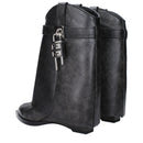 Givenchy Black Leather Ankle