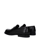 Dolce & Gabbana Black Leather Slip-On Loafers