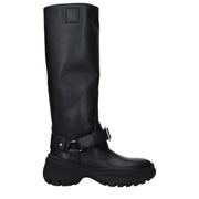 Burberry Black Leather Boots