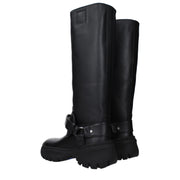 Burberry Black Leather Boots