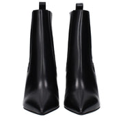 Valentino Garavani Black Leather Ankle Boots