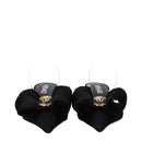Versace Black Bow Satin Sandal