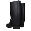 Casadei Black Leather Boot