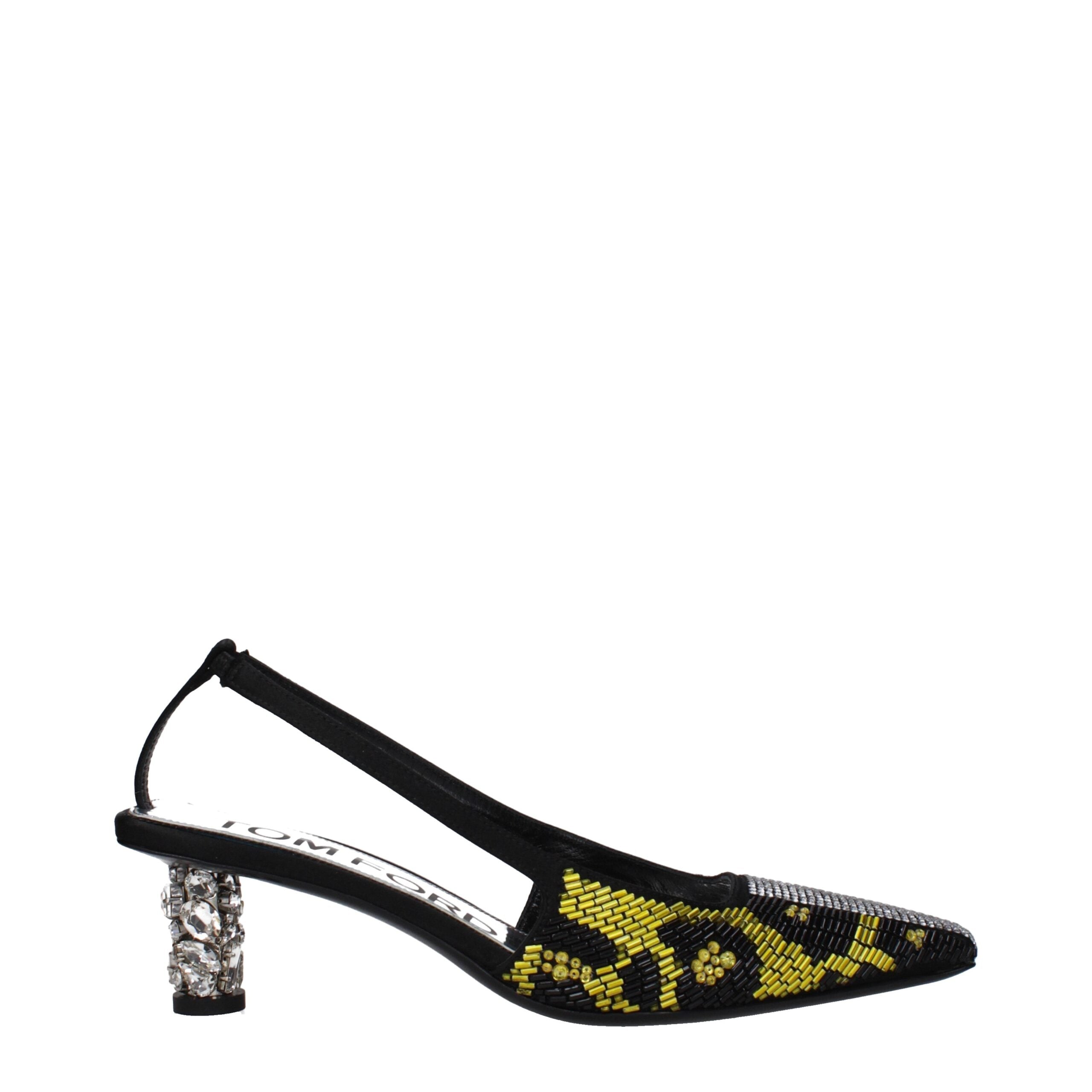 Tom Ford Yellow Satin Sandal RUNWAY