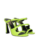Versace Green Leather Sandal