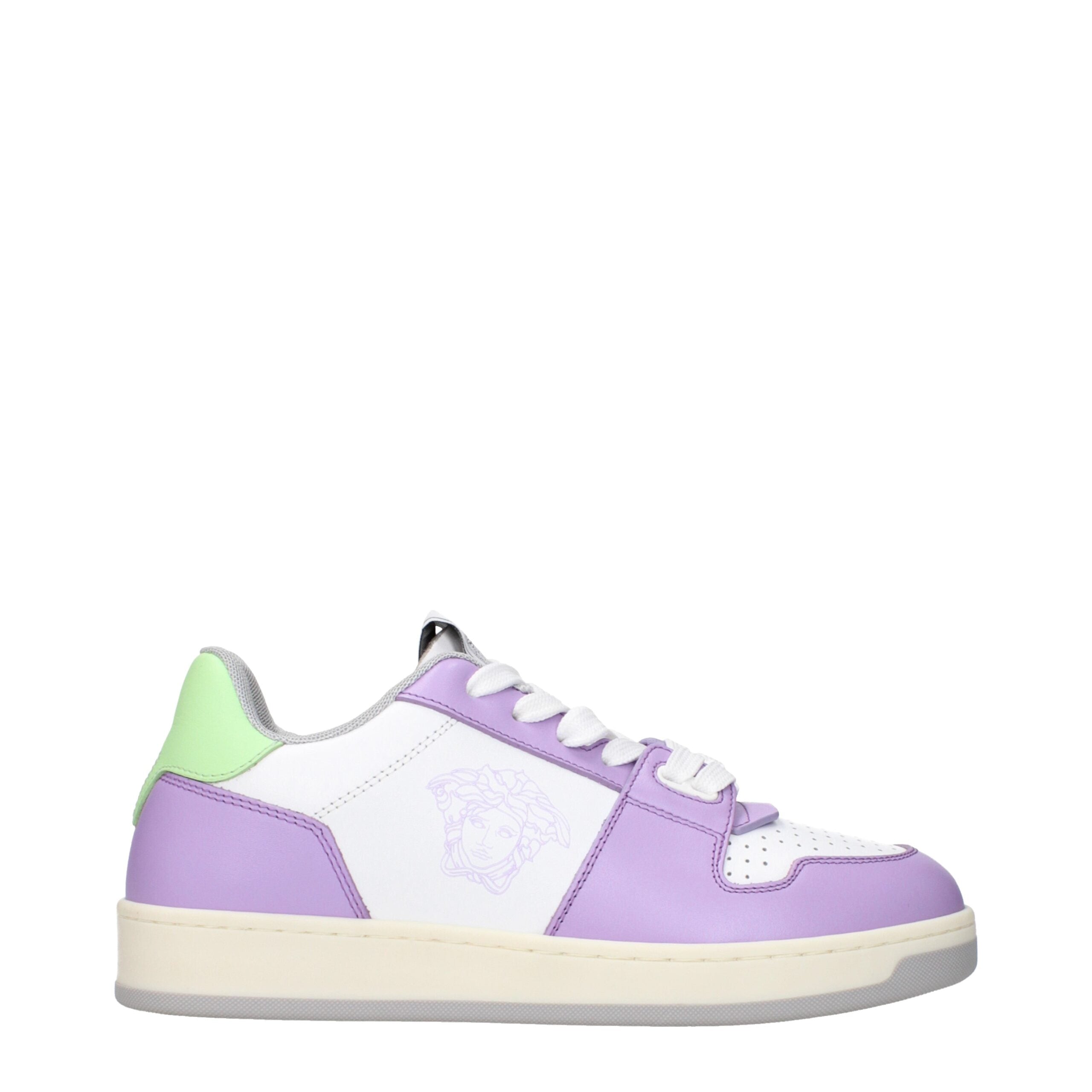 Versace Levander Leather Sneakers