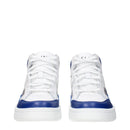 Celine White & Blue Leather Sneakers