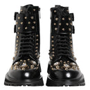 Dolce & Gabbana Black Studded Boots
