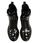 Dolce & Gabbana Black Studded Boots