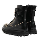Dolce & Gabbana Black Studded Boots