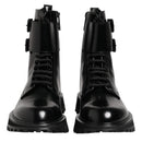 Dolce & Gabbana Black Leather Lace Up Men’s Boots