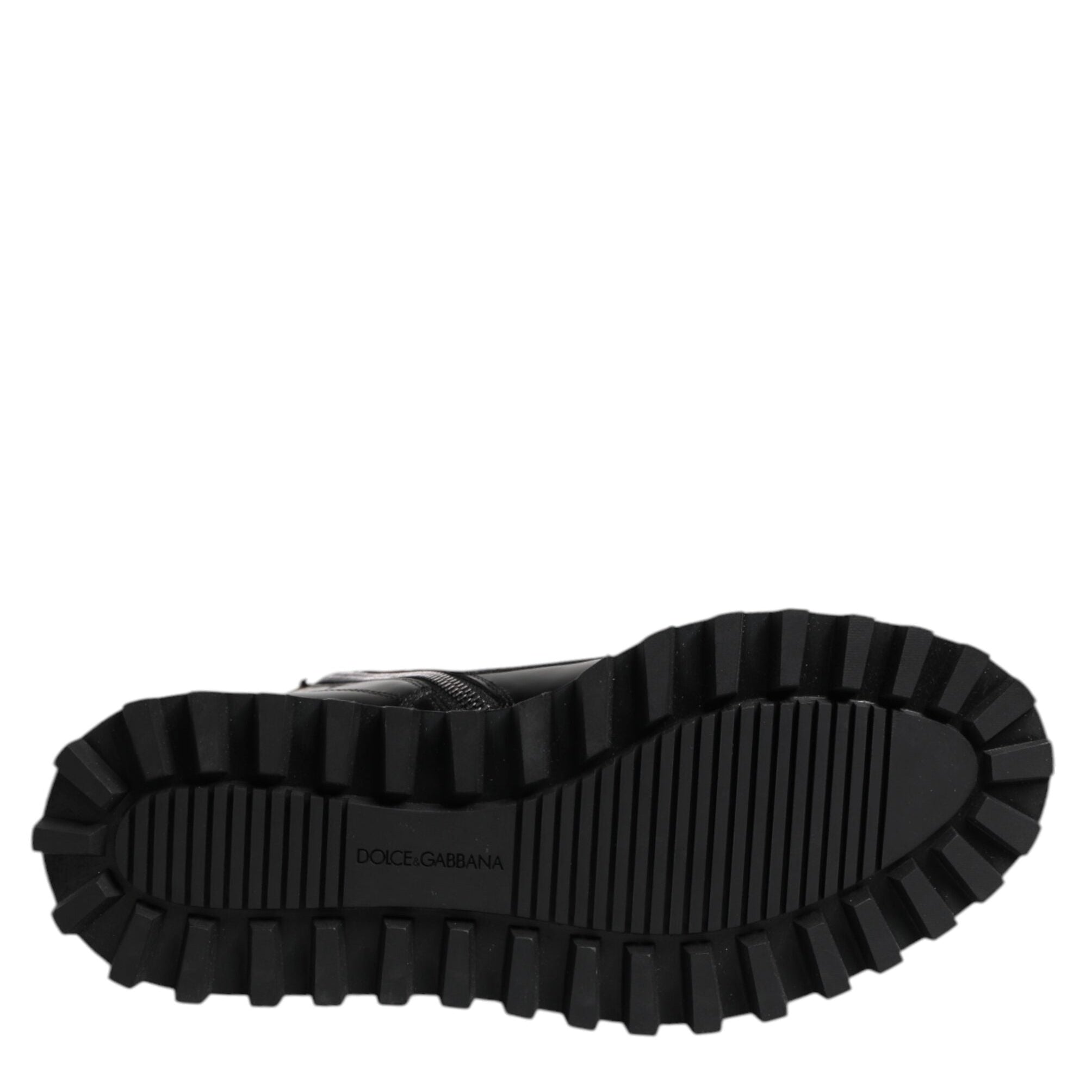 Dolce & Gabbana Black Leather Lace Up Men’s Boots