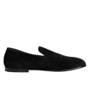 Dolce & Gabbana Black Jacquard Loafers