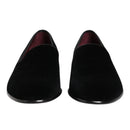 Dolce & Gabbana Black Velvet Loafers