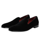 Dolce & Gabbana Black Velvet Loafers
