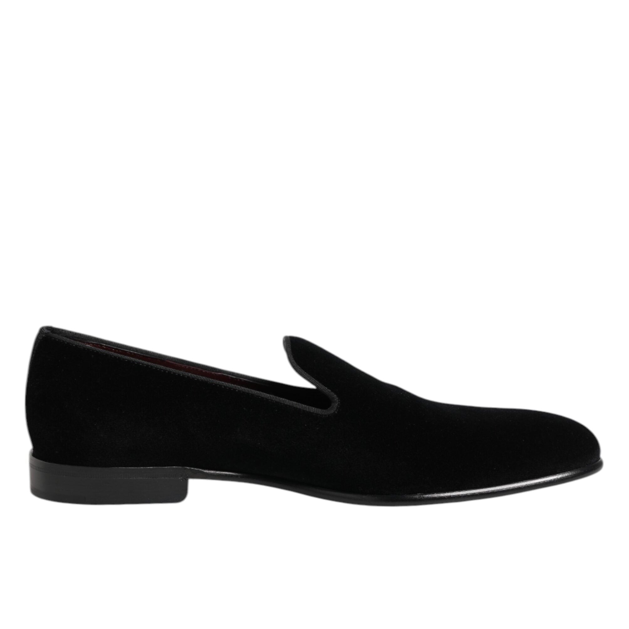 Dolce & Gabbana Black Velvet Loafers