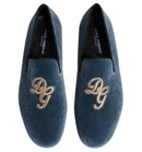 Dolce & Gabbana Blue Velvet Loafers