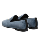 Dolce & Gabbana Blue Velvet Loafers